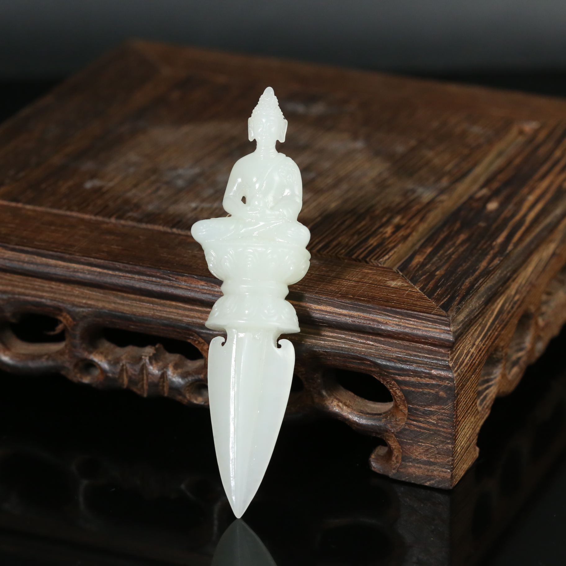 二十世纪和田玉金刚橛ZDW251104019{华豫之门}