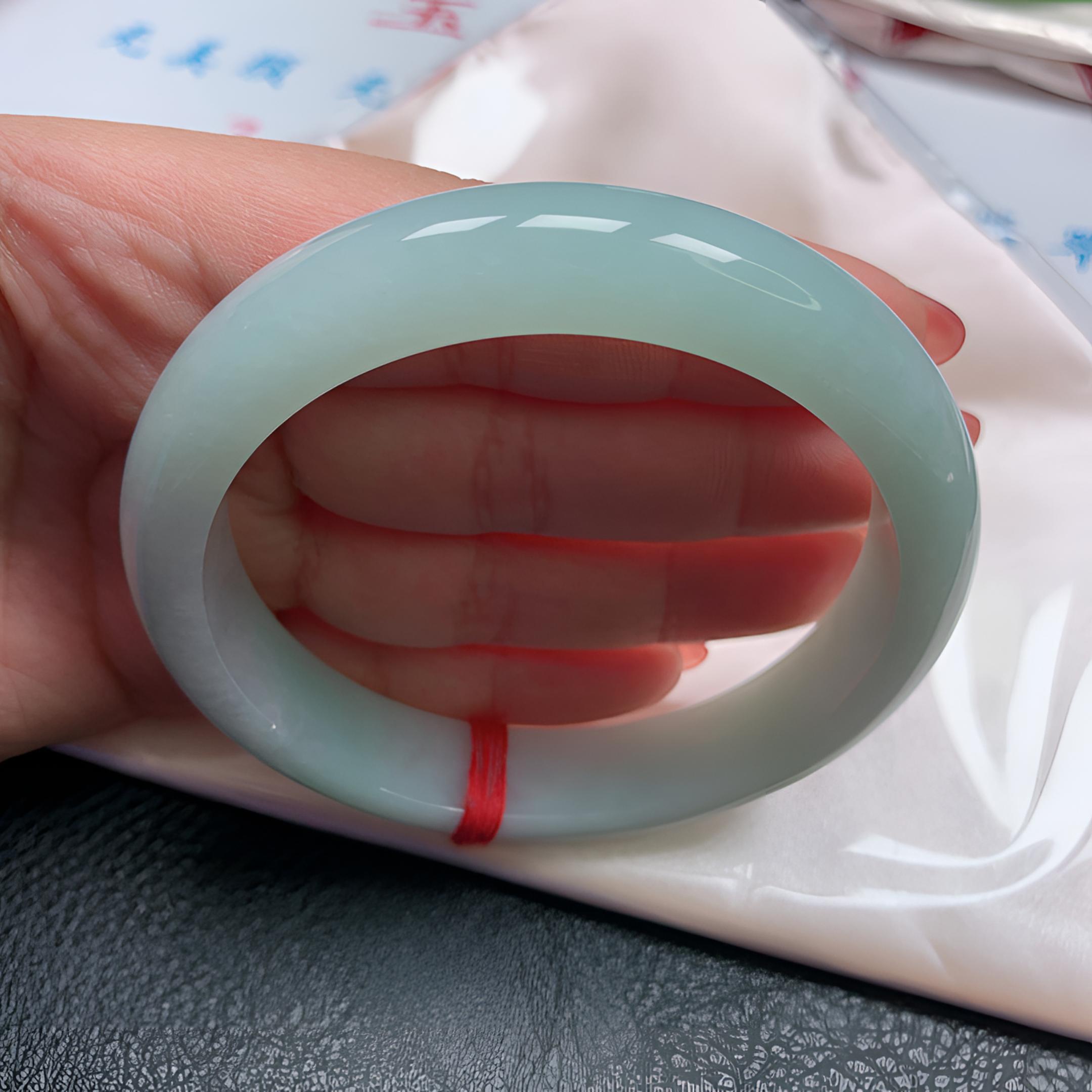 天空蓝葡萄肉63圈手镯