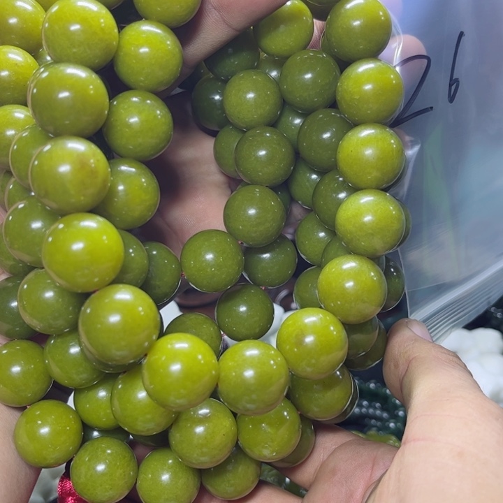 蛇纹石玉项链未镶嵌J****i