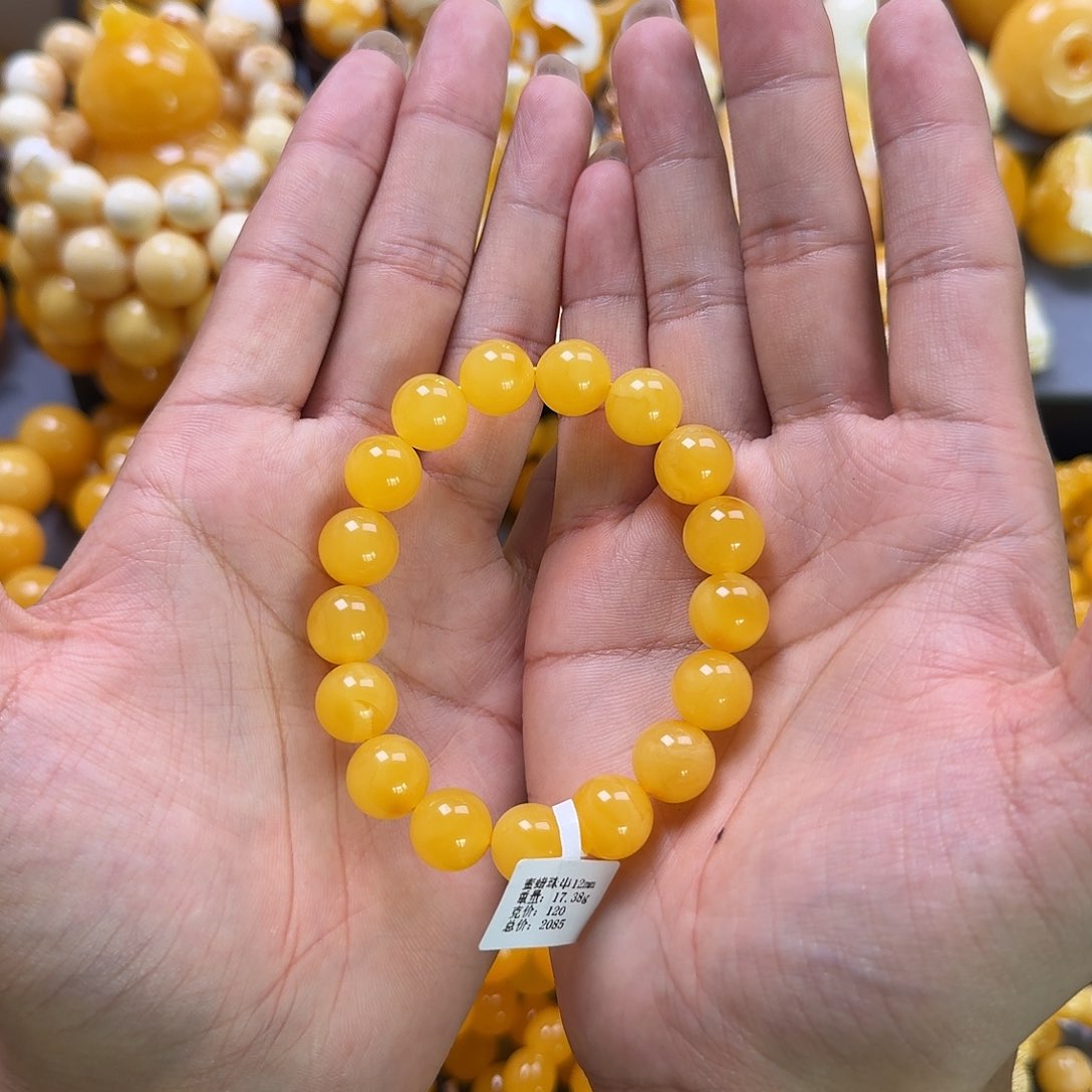 未镶嵌蜜蜡珠宝奇石12mm