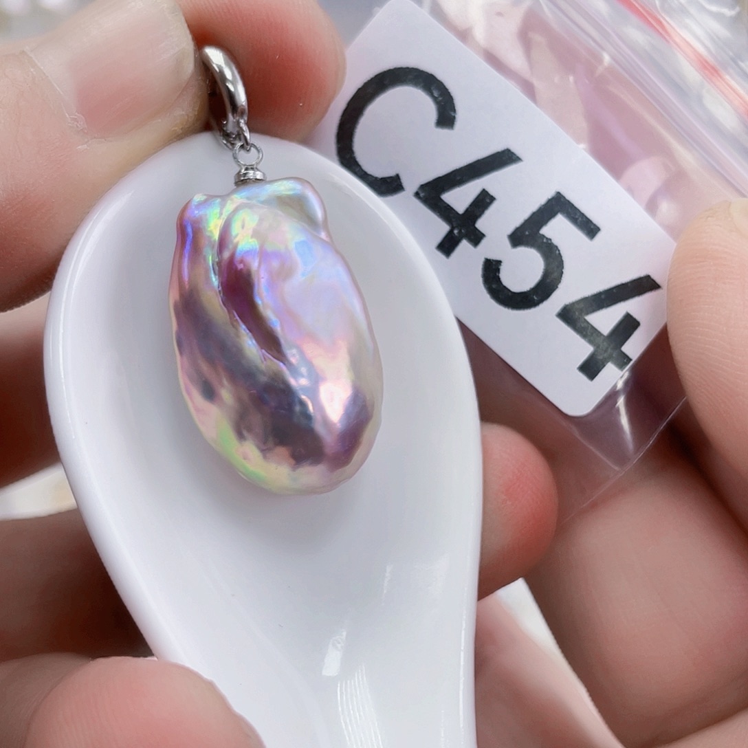 淡水珍珠颈饰银S925镶嵌陌*