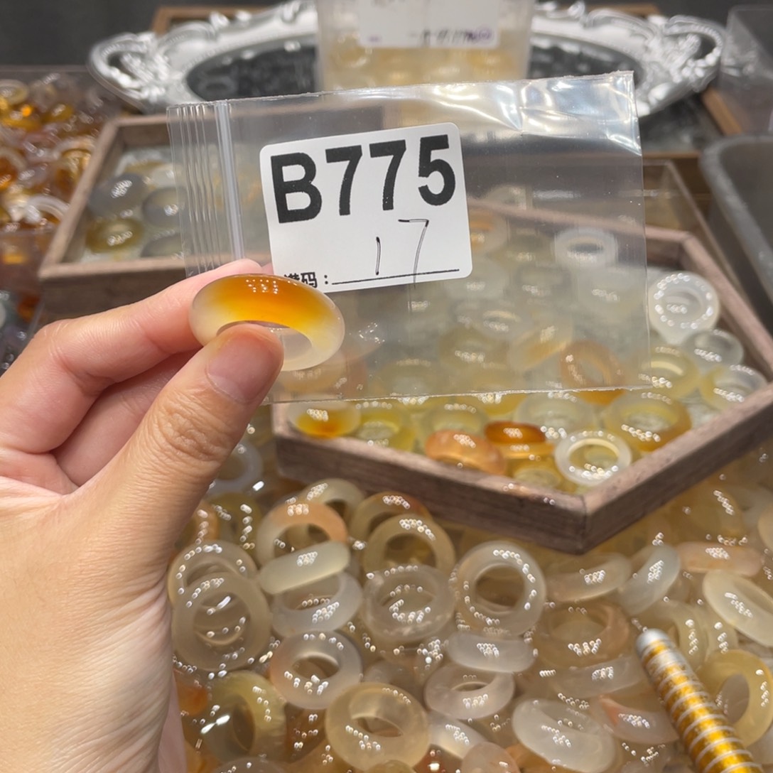 玛瑙/玉髓未镶嵌戒指775