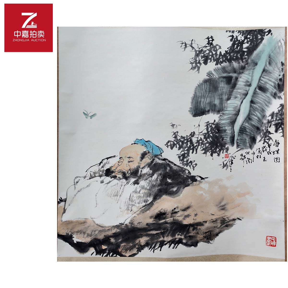 1-H0007胡正伟绘画立轴66x66