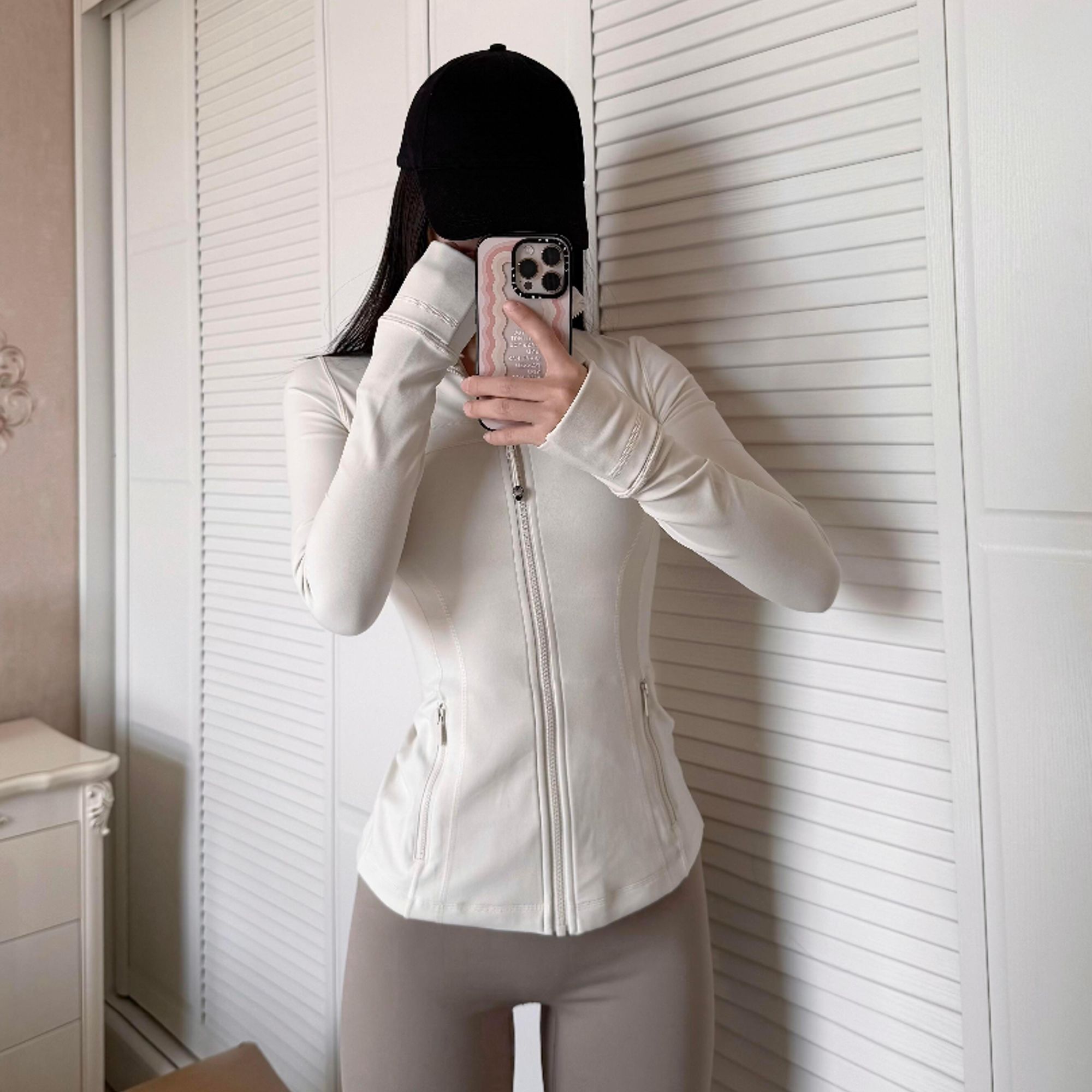 Lulu Epoch新款立领DF无网纱立领修身透气运动健身外套