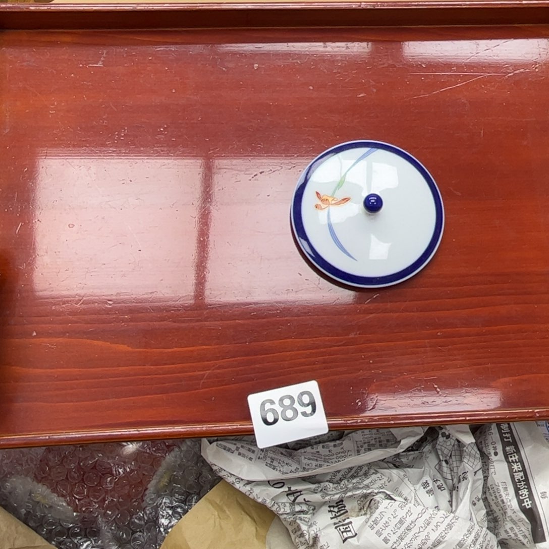 瓷片摆件工艺品摆件666 