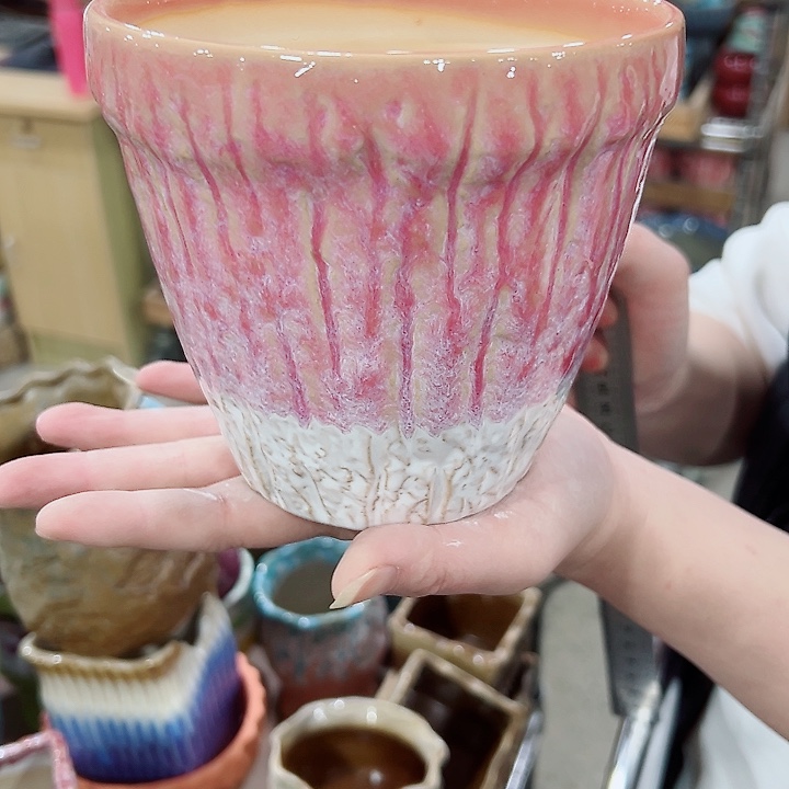 有孔.凑满10元发货多肉陶瓷花盆！