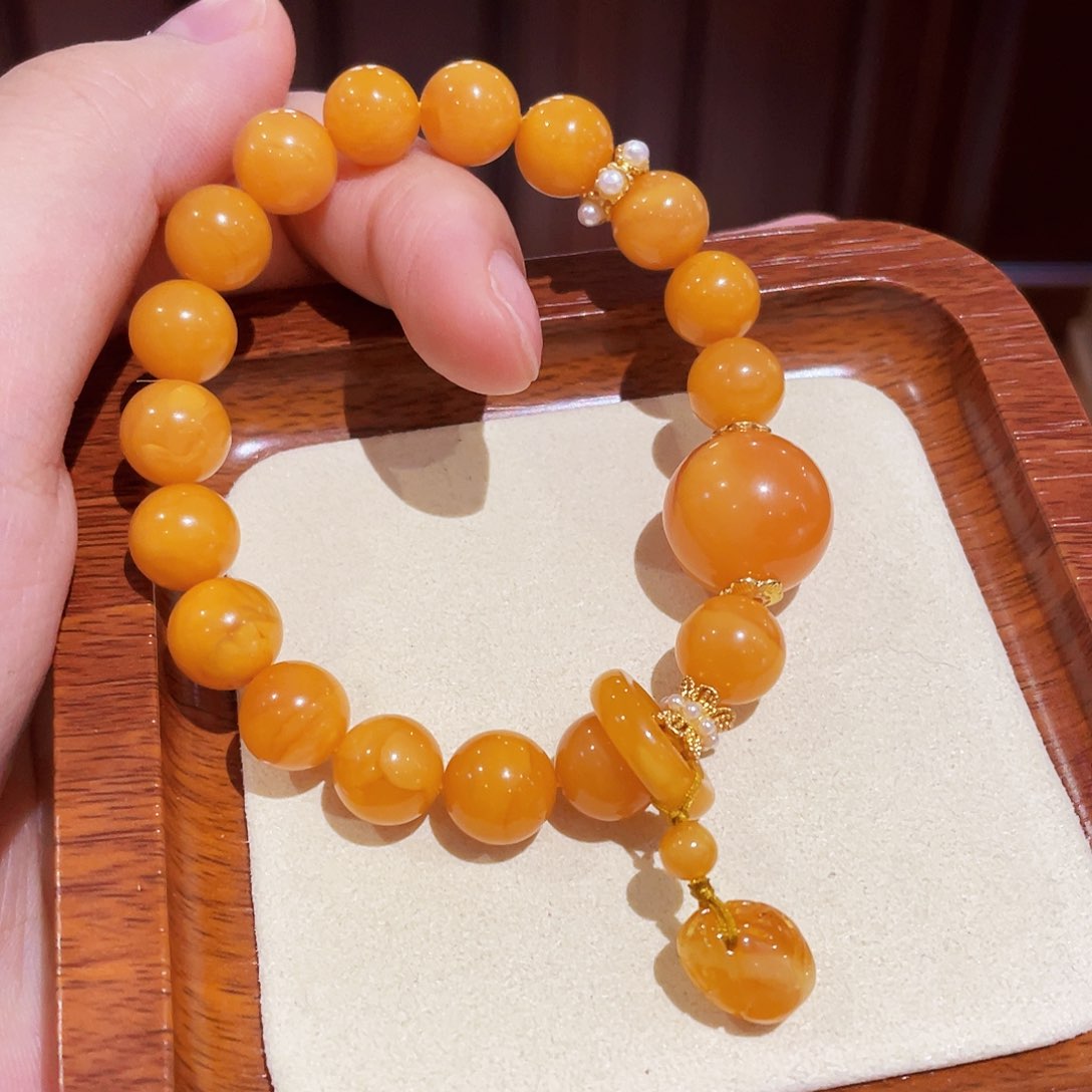 蜜蜡手链未镶嵌手串