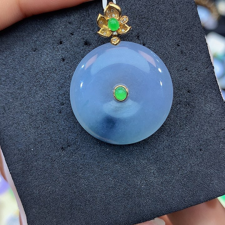 18K金镶嵌手链翡翠翡翠