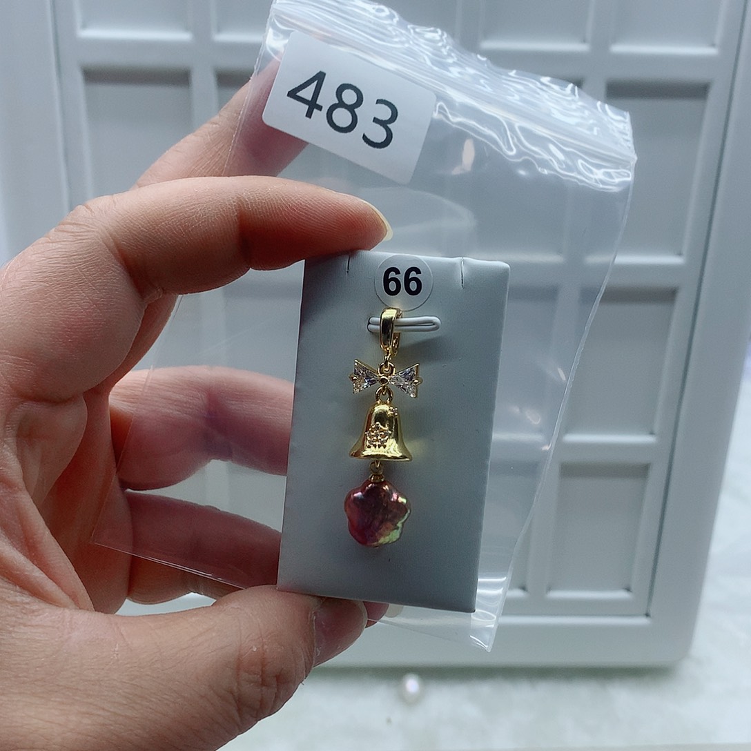 合金淡水珍珠吊坠(不含链)