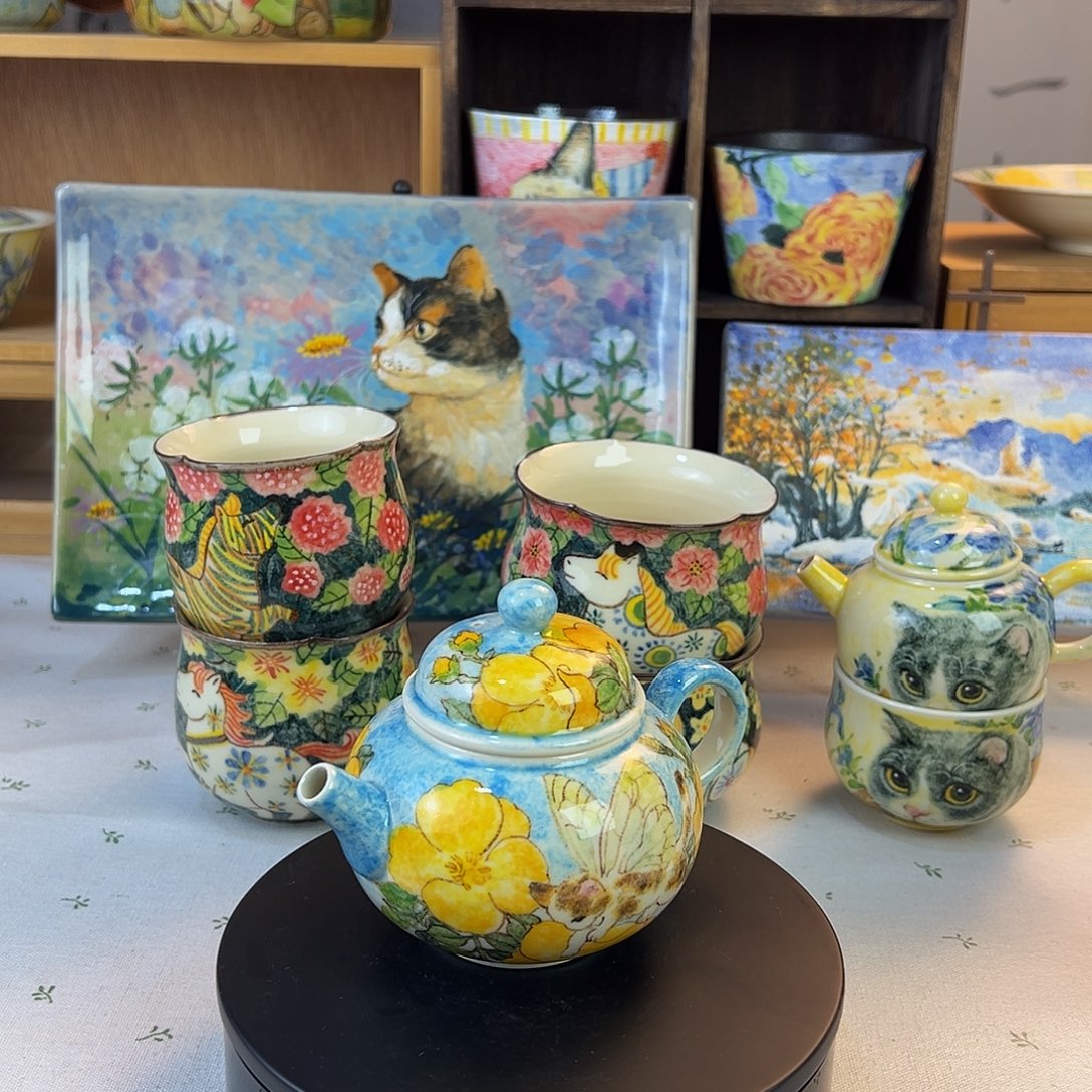 瓷原创手绘高温釉下彩