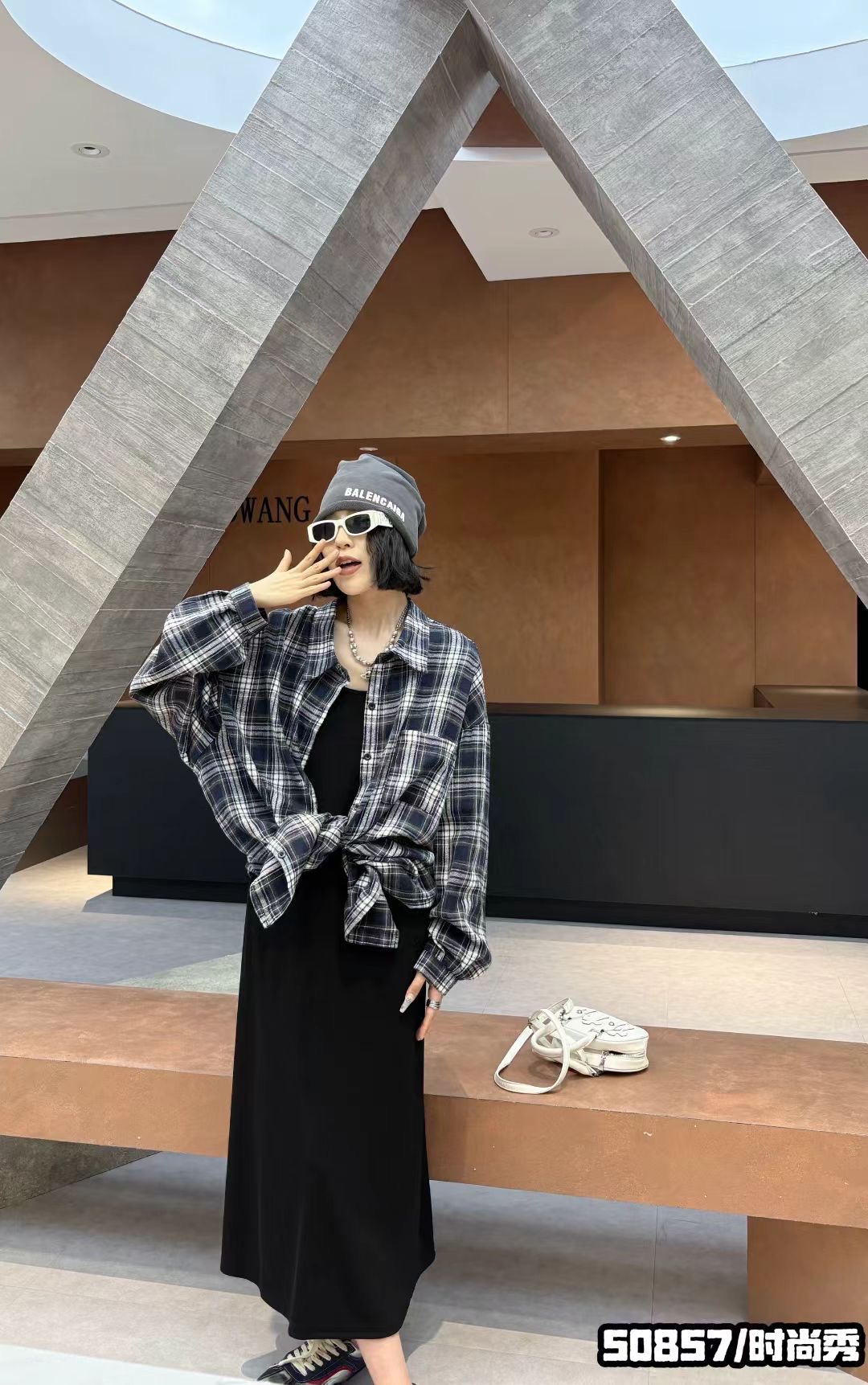 真两件长款显瘦裙