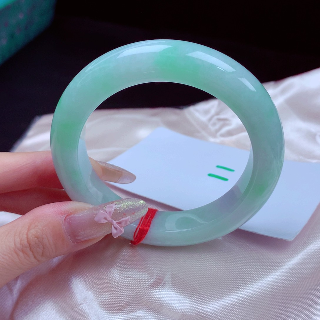 未镶嵌手镯翡翠 天然缅甸翡翠A货手镯 11号