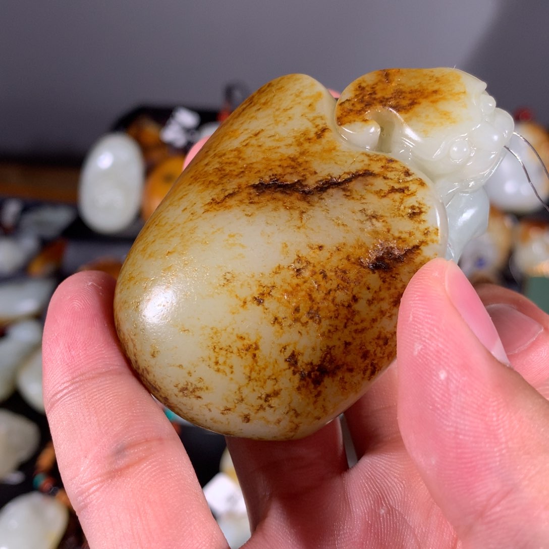 和田玉未镶嵌挂件