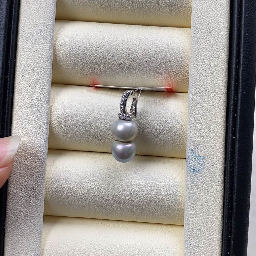 海水珍珠颈饰银S925镶嵌