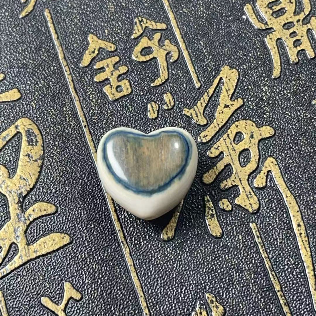 猛犸牙蓝皮爱心一个保真正品