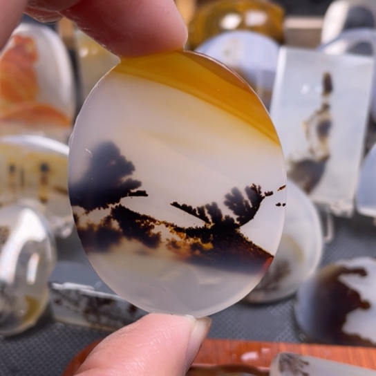 玛瑙/玉髓吊坠(不含链)未镶嵌