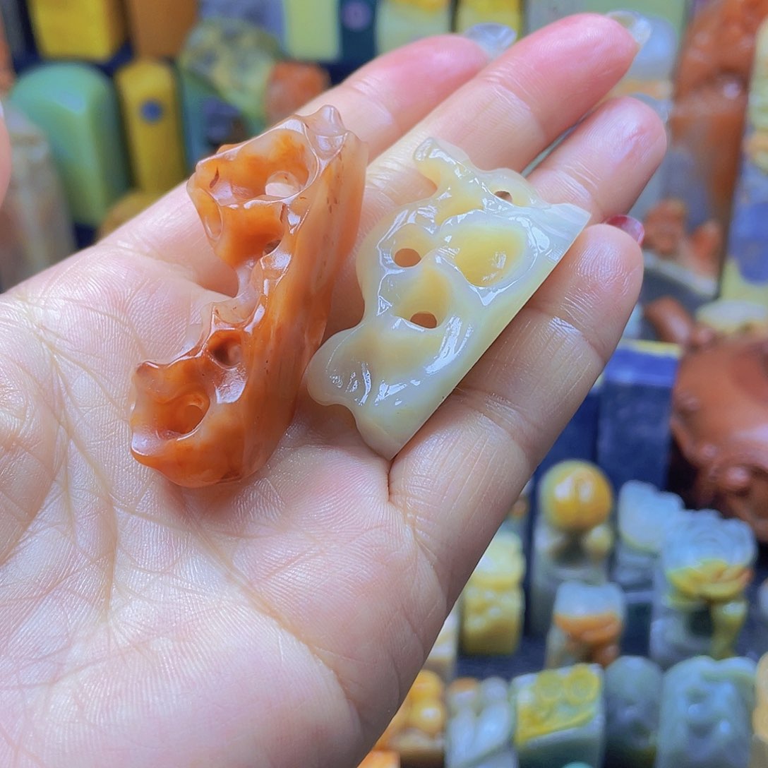 昌化石印石太湖石笔