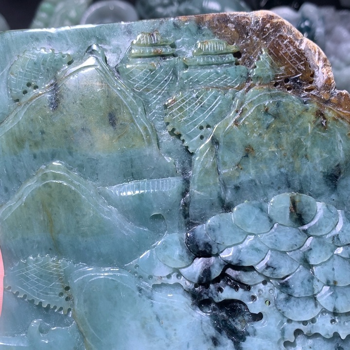 翡翠未镶嵌颈饰保真天然A货翡翠