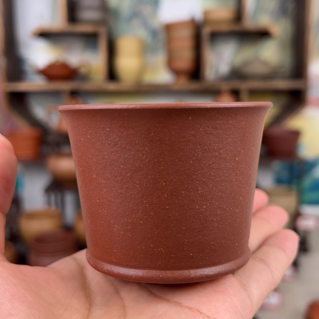 紫砂茶杯拙器甄选，纯原本矿。