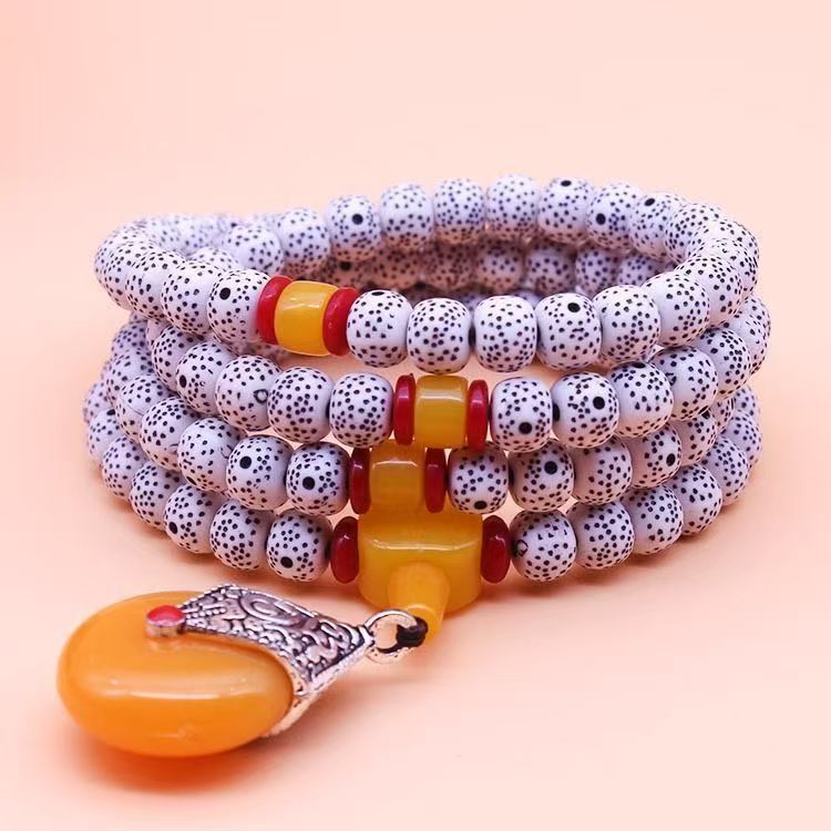 时尚百搭款108颗黄吊坠   DZ-911