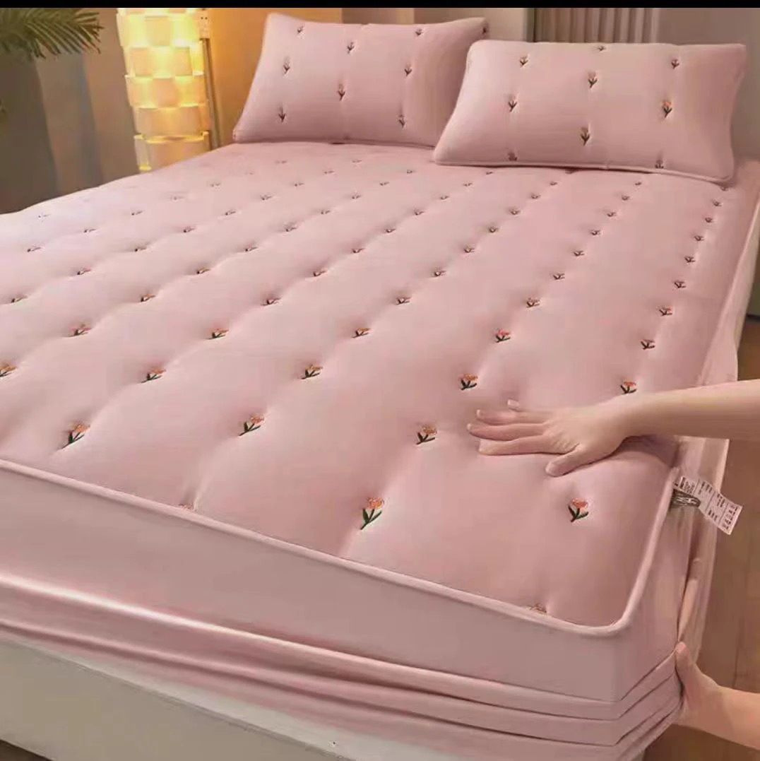 刺绣不挑～夹棉床笠150*200微瑕～A905