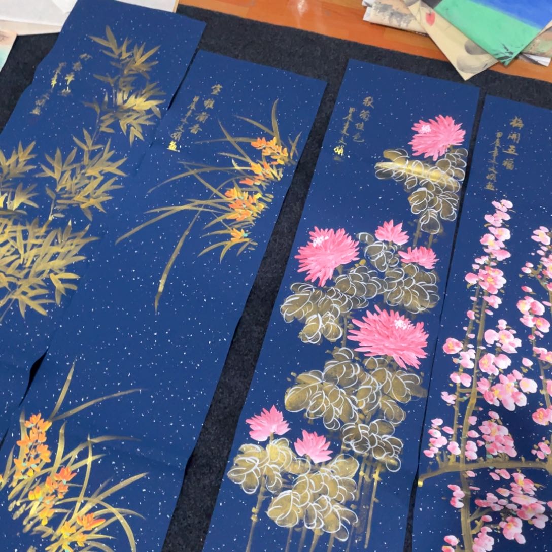 国画国画作品画心一张