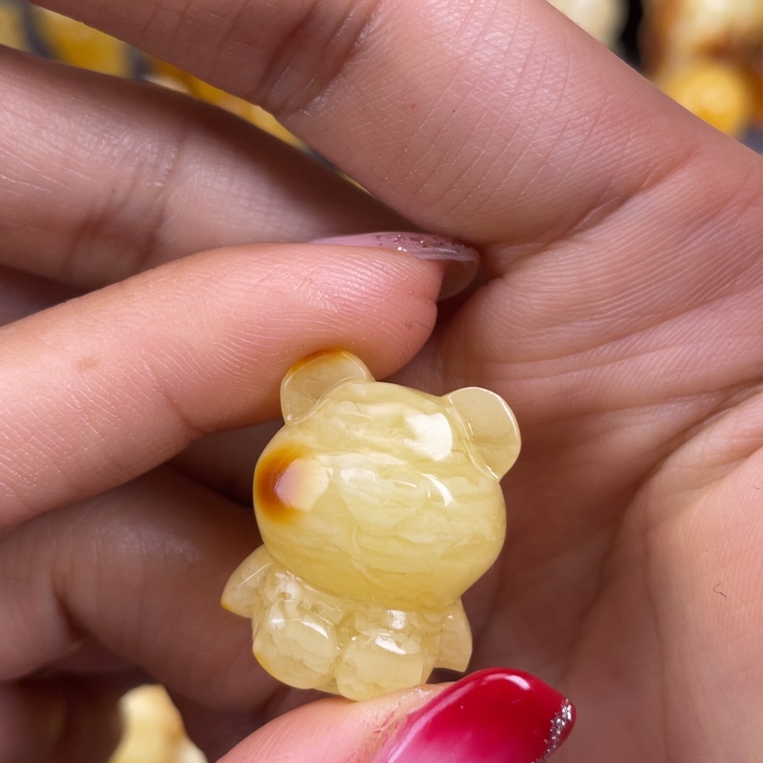 琥珀裸石未镶嵌蜜蜡