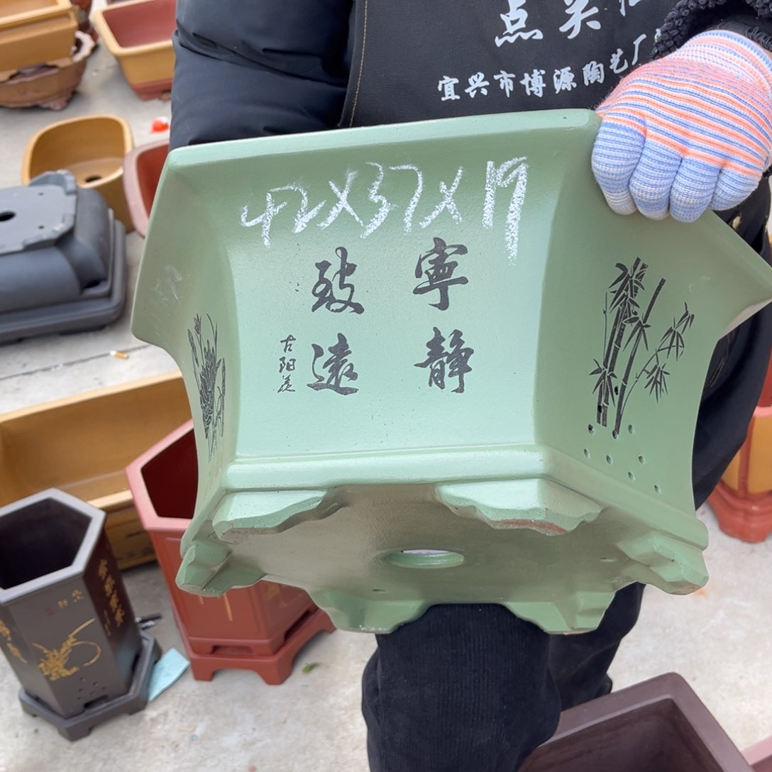 紫砂花盆盆景艺术