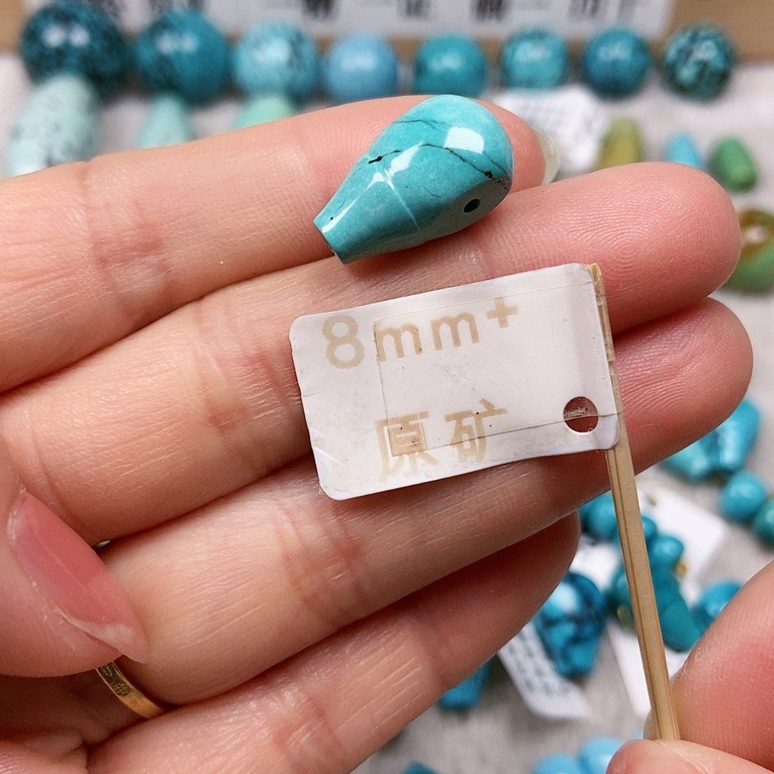 未镶嵌绿松石珠宝半成品