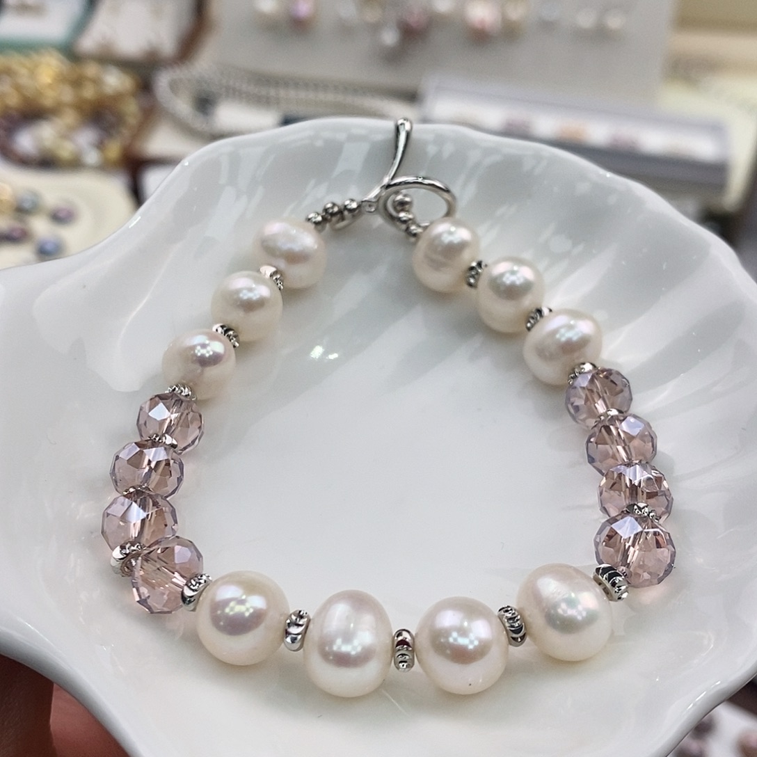 淡水珍珠合金手绳