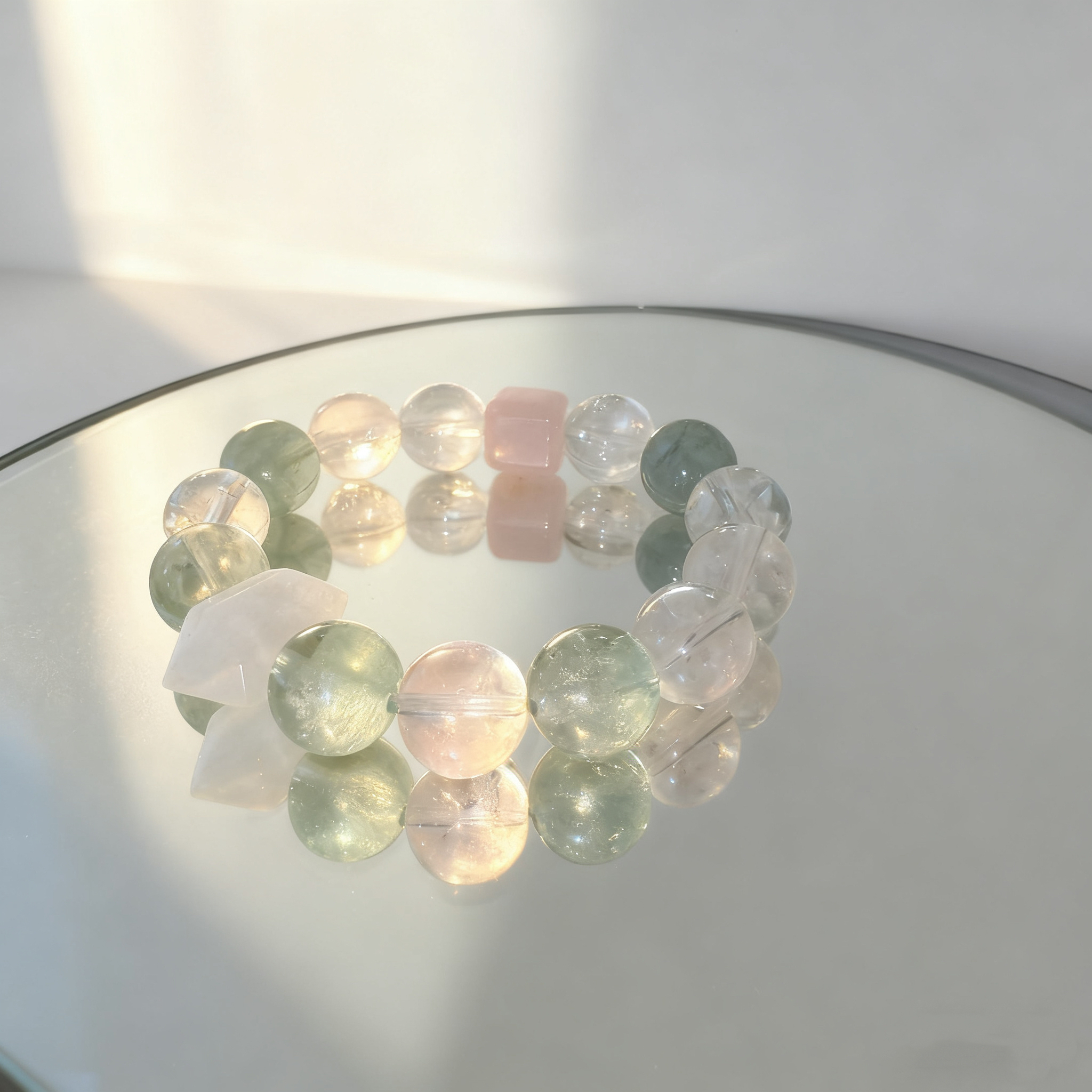 1号链接玛瑙多宝翡翠玉石蜜蜡（散珠DIY）手工编织手串