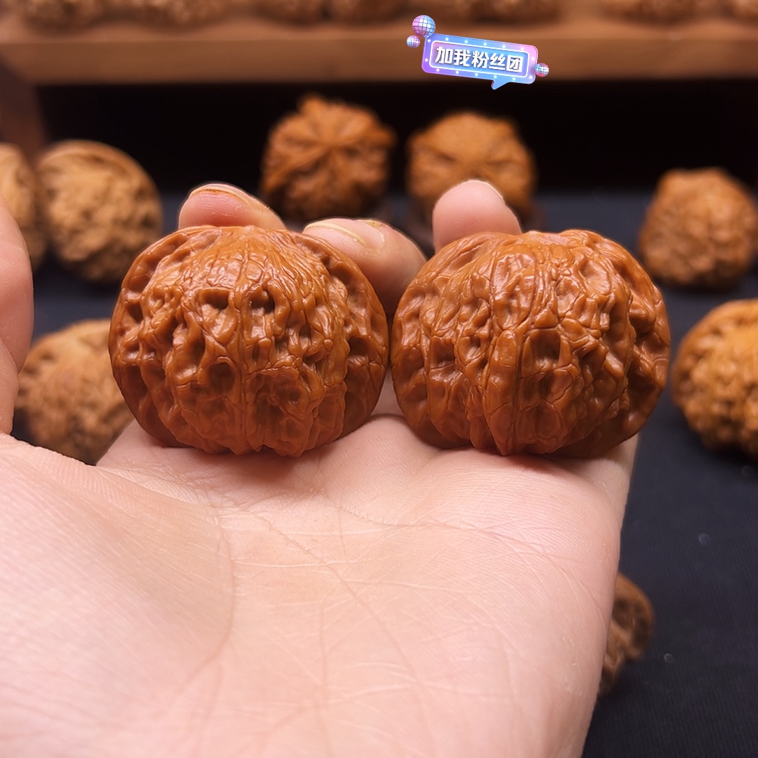 核桃把件山地正磨42全品自玩