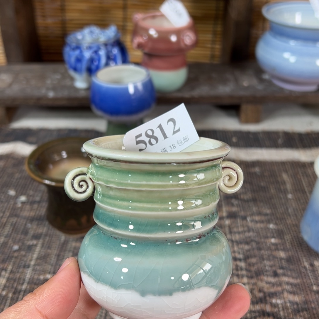 红陶景德镇手工花盆