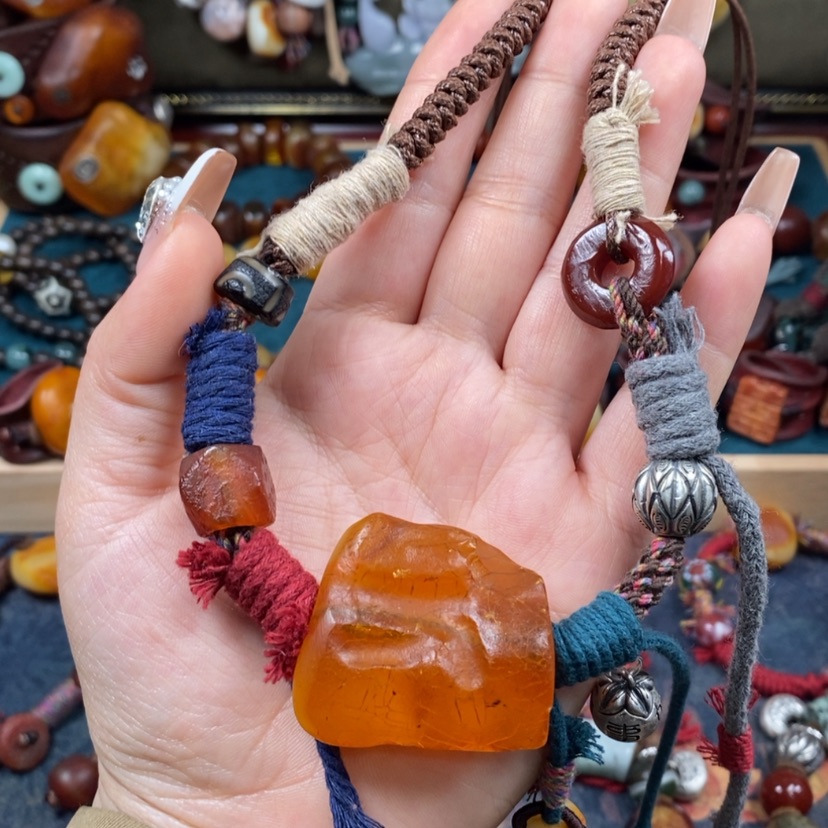 【闪购商品】蜜蜡颈饰未镶嵌项链