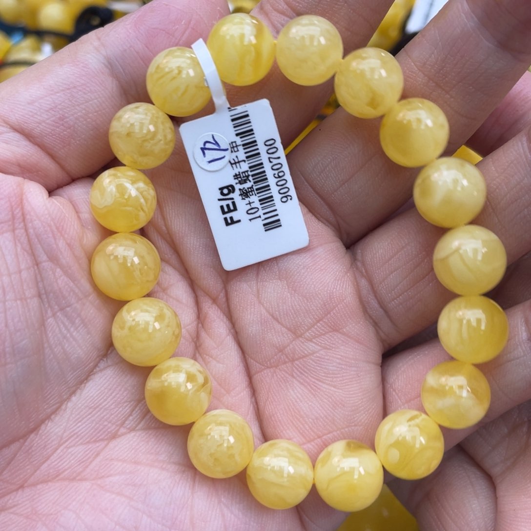 琥珀裸石未镶嵌琥珀蜜蜡10m m