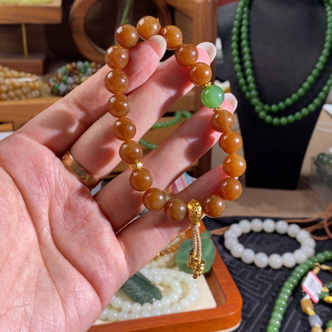 和田玉未镶嵌手链