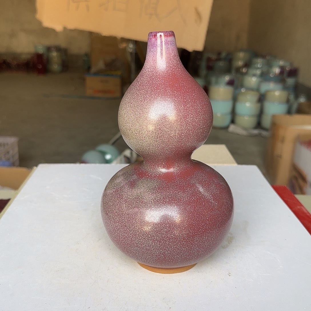 陶摆件郑家钧窑摆件微瑕