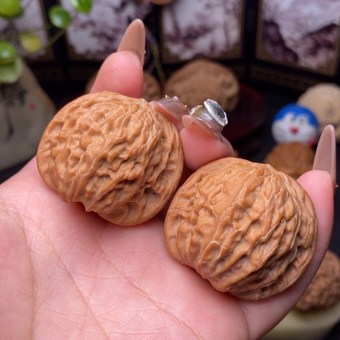 文玩核桃把件全品山地磨37.5