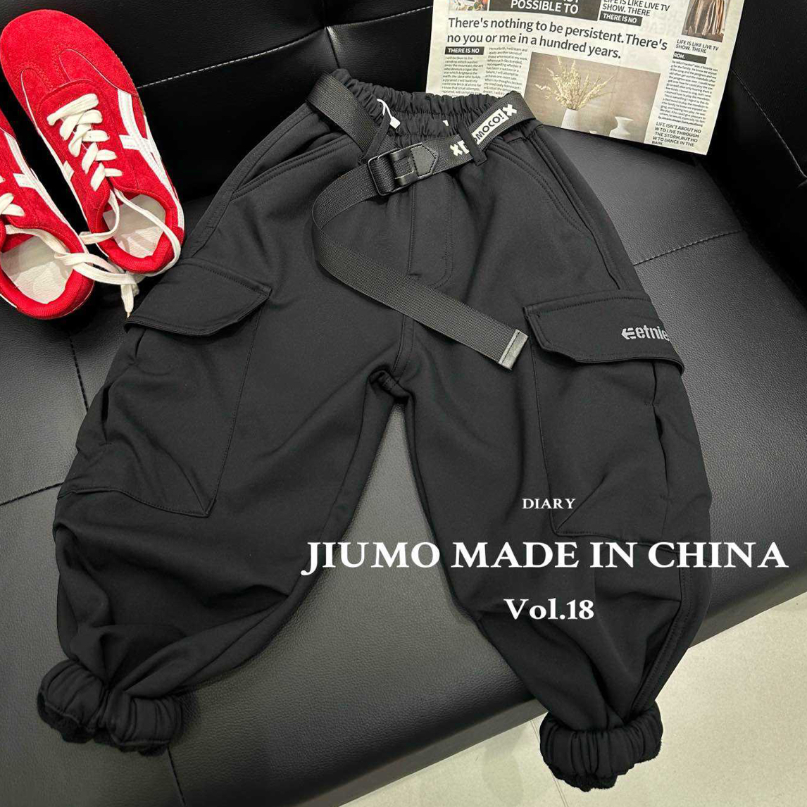 2025新款冬季男女童中性款一体绒工装裤88986长裤