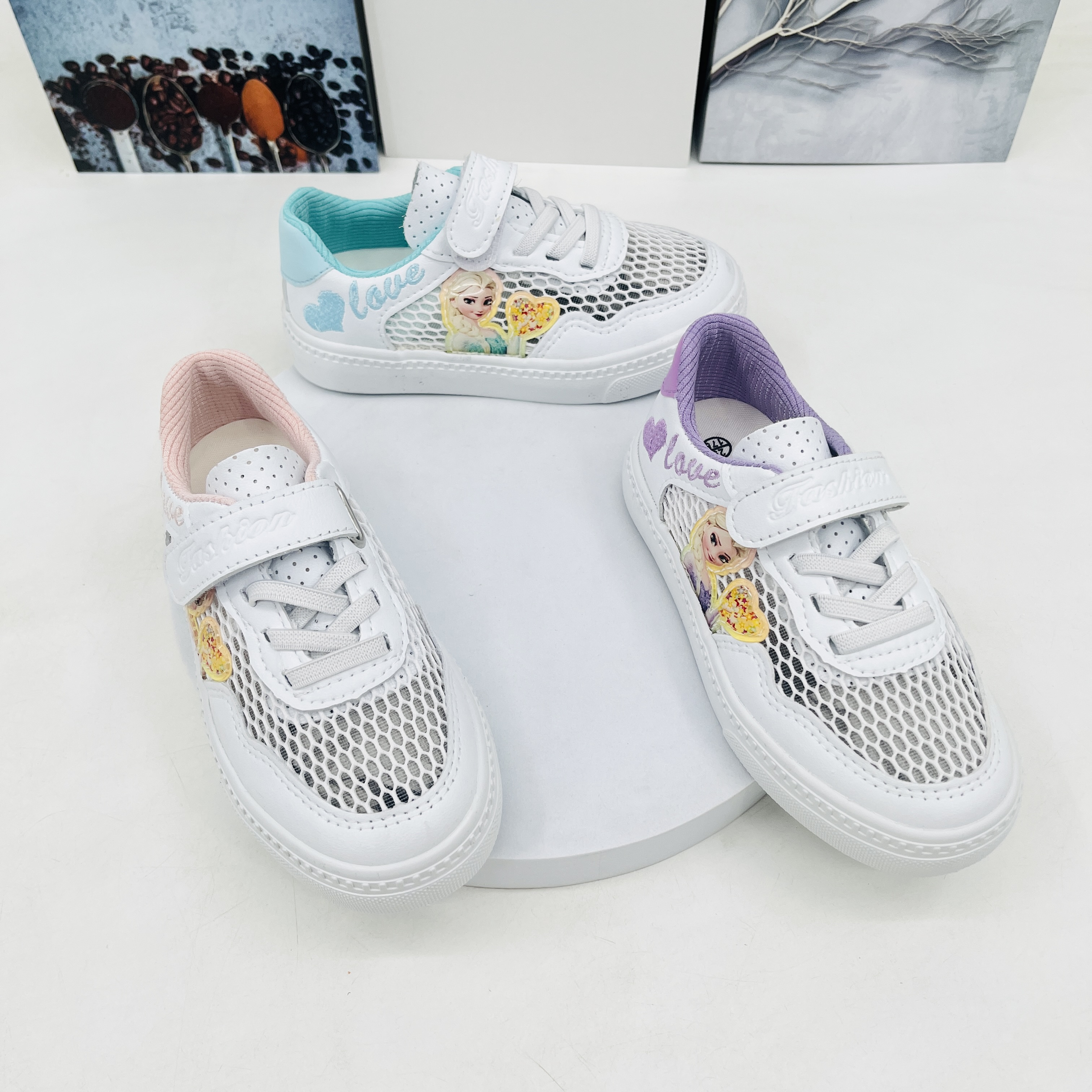 （微瑕)B3区9103夏季休闲儿童单网板鞋