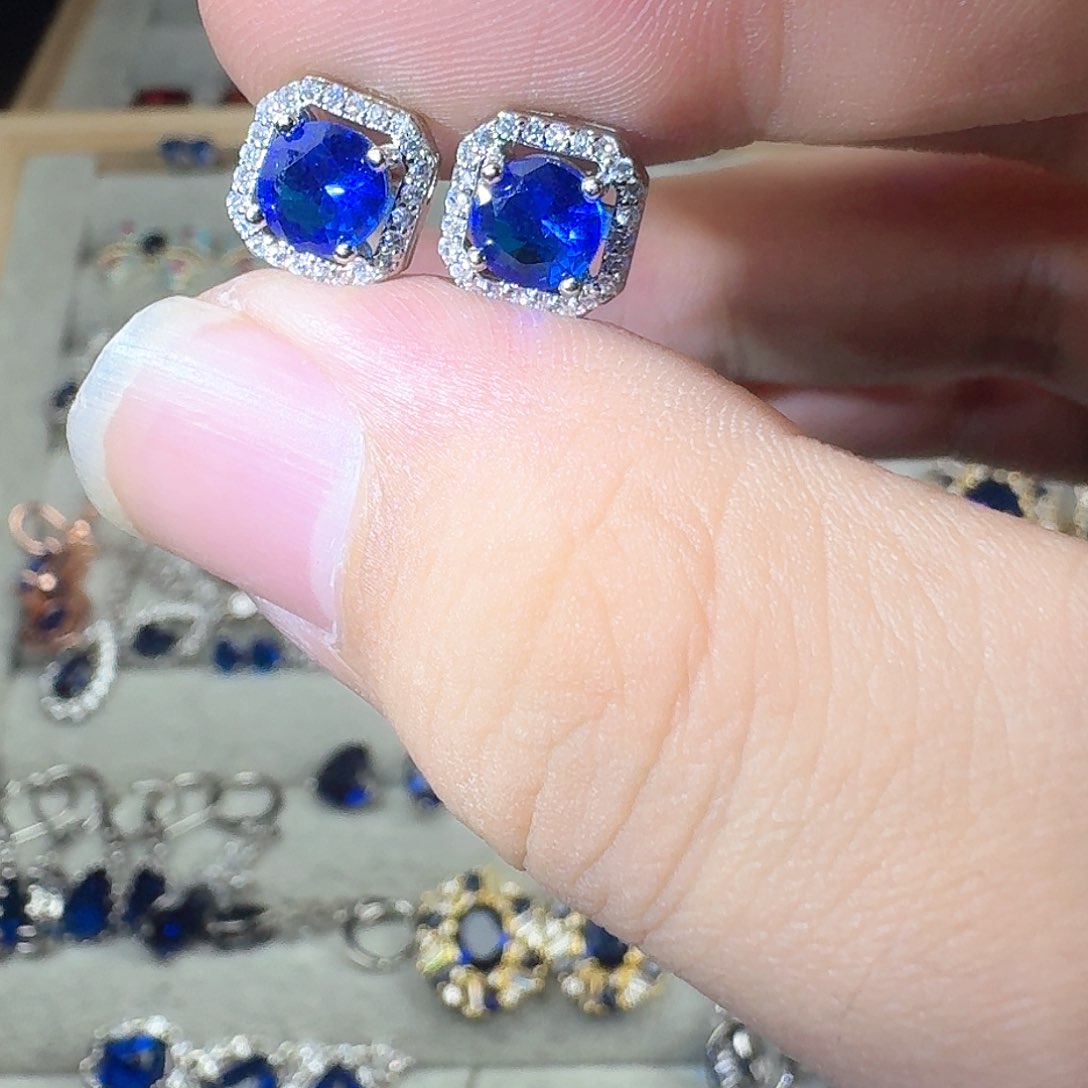 芙蓉石戒指银S925镶嵌