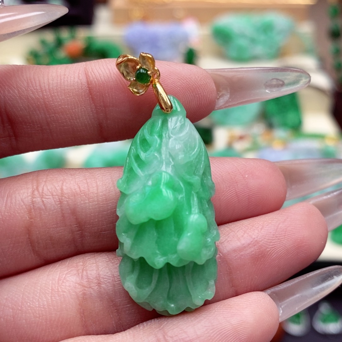 颈饰未镶嵌翡翠翡翠吊坠