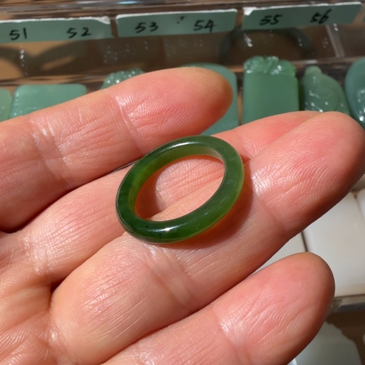 和田玉颈饰未镶嵌俄碧7号矿小黑点17圈⭕