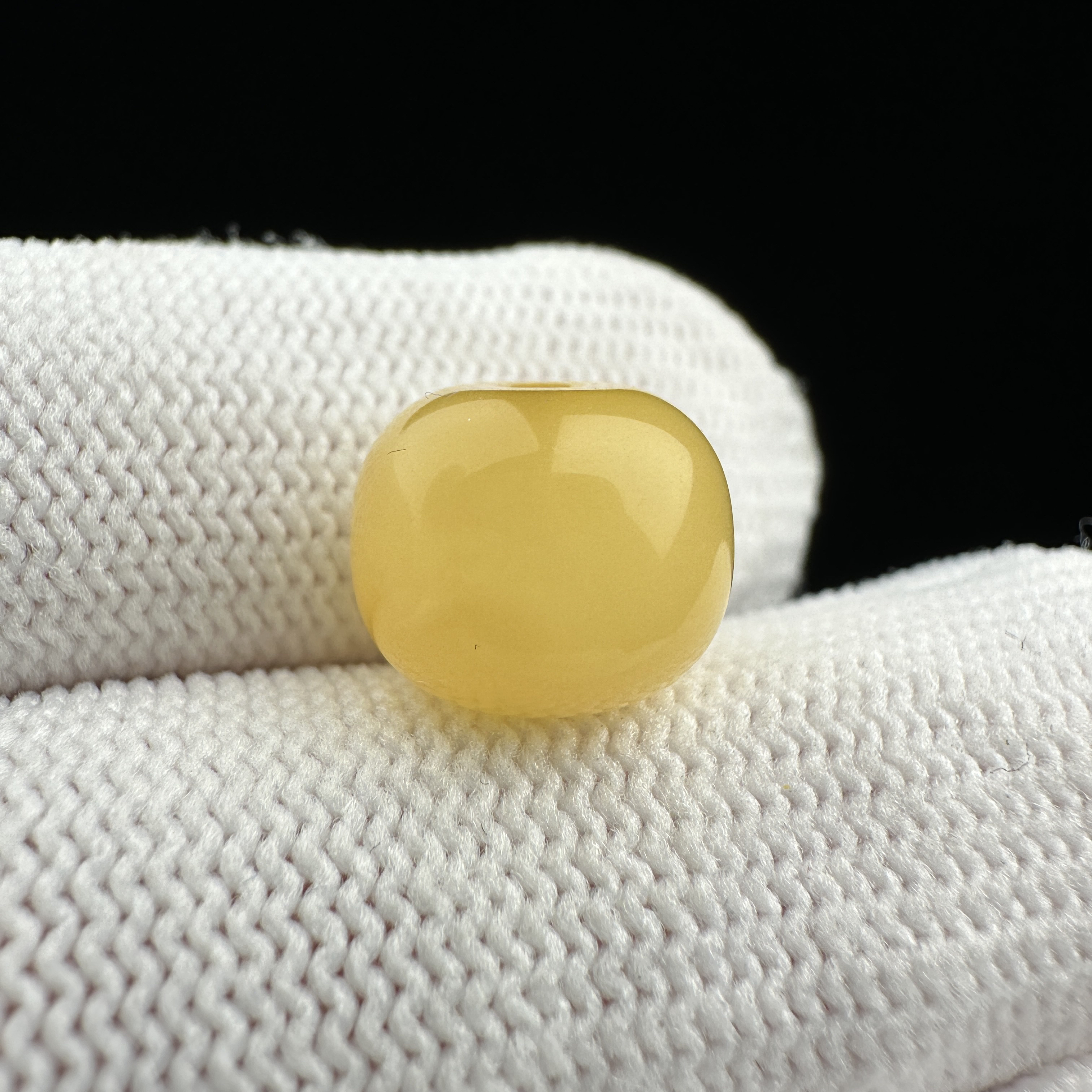 F2559天然原矿蜜蜡 老型墩子11*9mm支持复检假一罚十