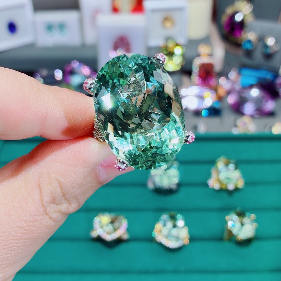 辉***紫水晶戒指银S925镶嵌