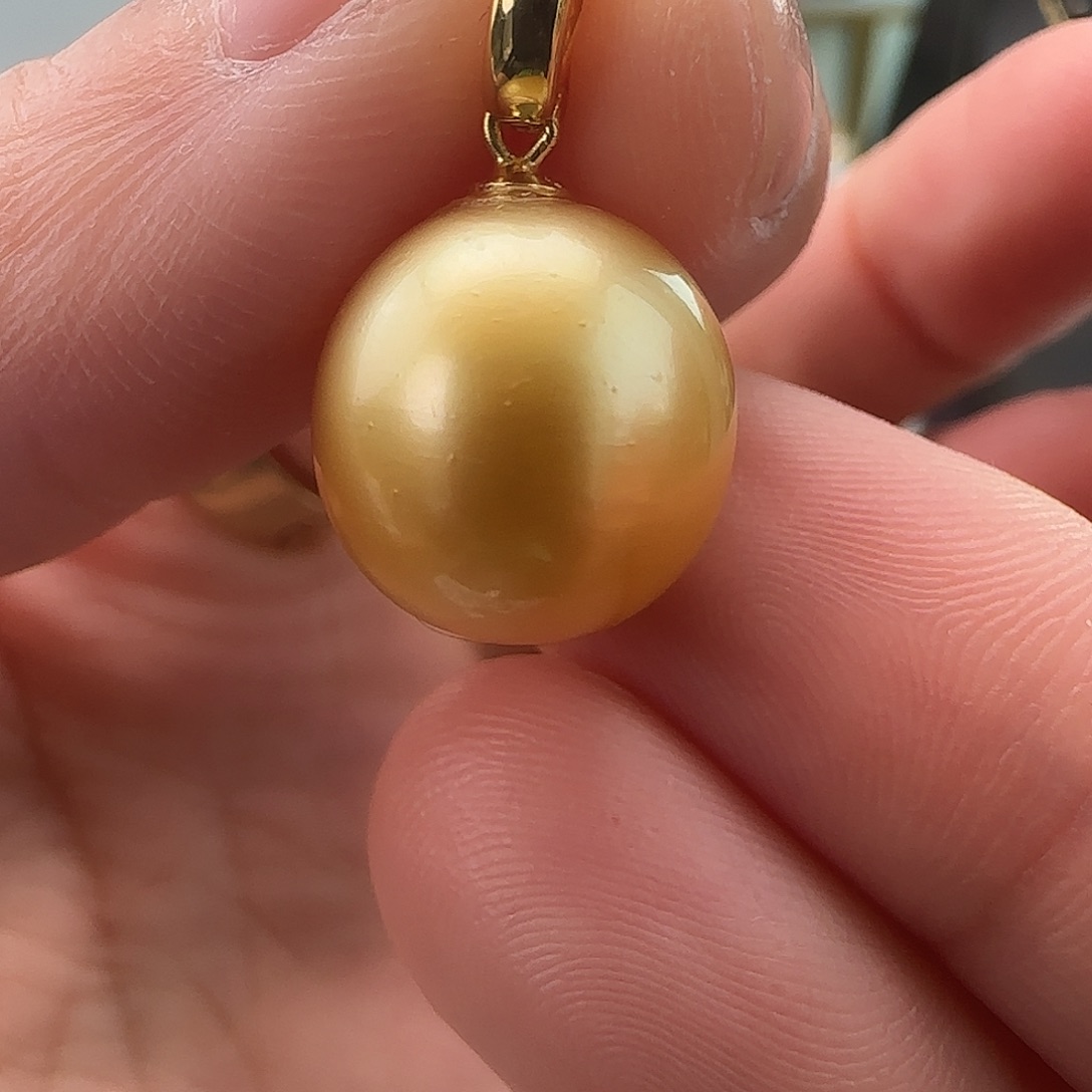 海水珍珠银S925镶嵌颈饰