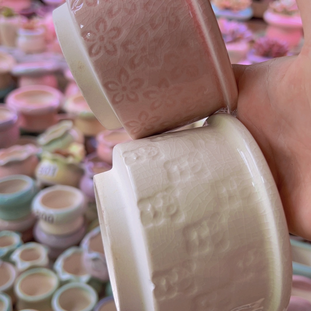 陶瓷花盆当场满12包邮