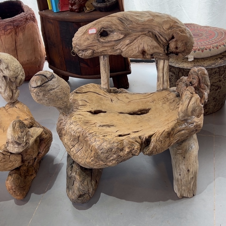 叶***室合金木铁栎木漂流木主人椅