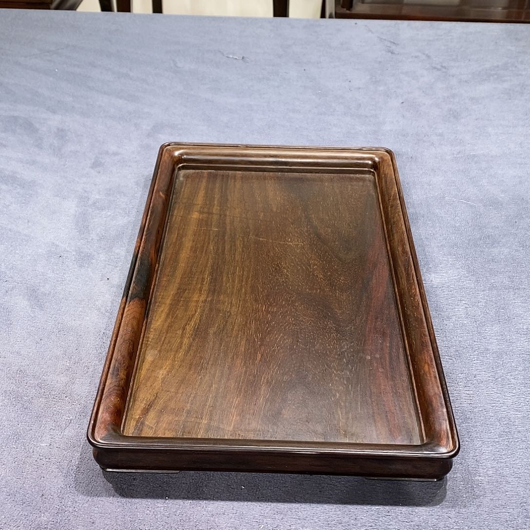 红酸枝木类成套家具茶盘