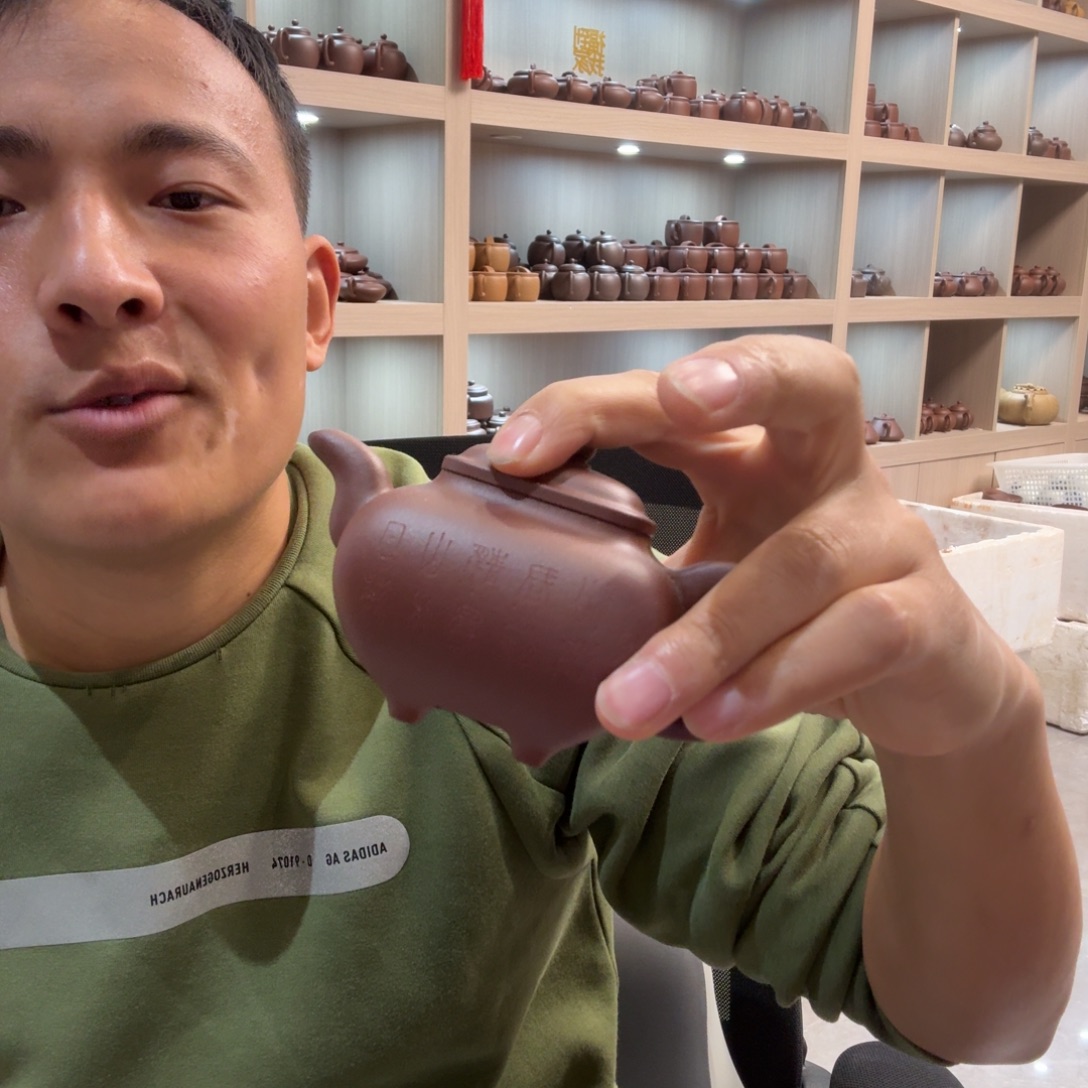 用***5紫砂茶壶原矿原石的制作方法